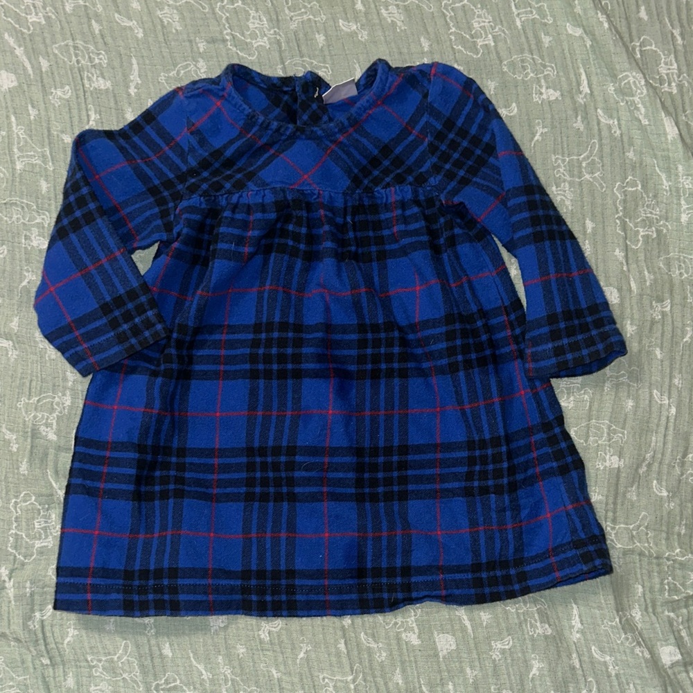 Hanna Andersson Blue and Red Checkered Dress